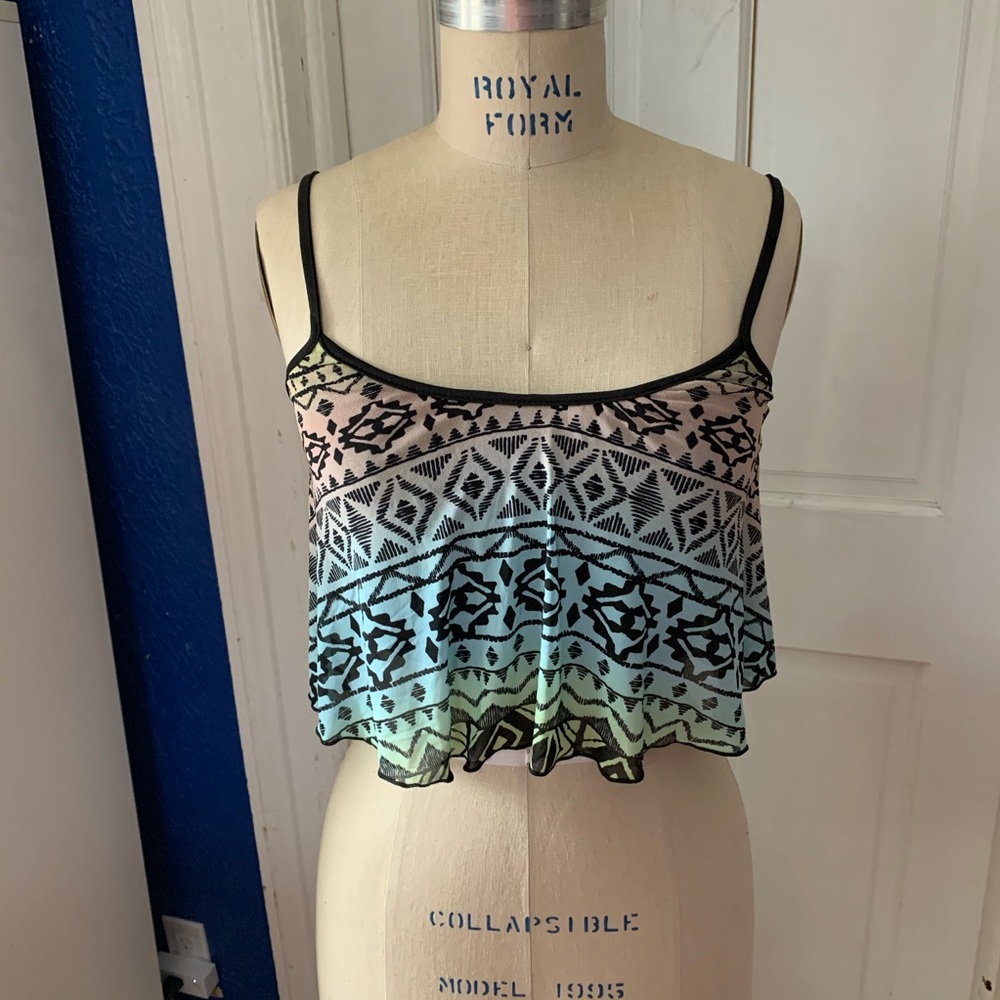 Deb multicolored crop tank